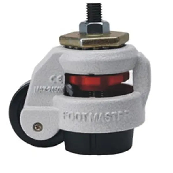 1.57" inch Medical Adjustable Height Floor Lock Heavy Duty Caster Wheel 40mm with M8 Threaded stem