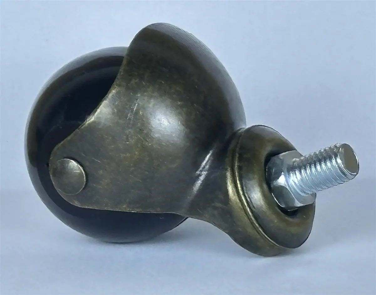 2" Inch Antique Caster 77 lbs Swivel Polypropylene M10 Threaded Stem