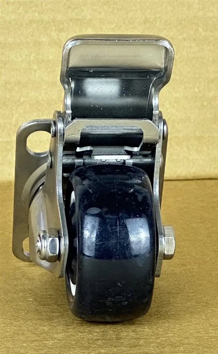 2" Inch Stainless Steel Caster PU Wheel with Top Plate and with Brakes