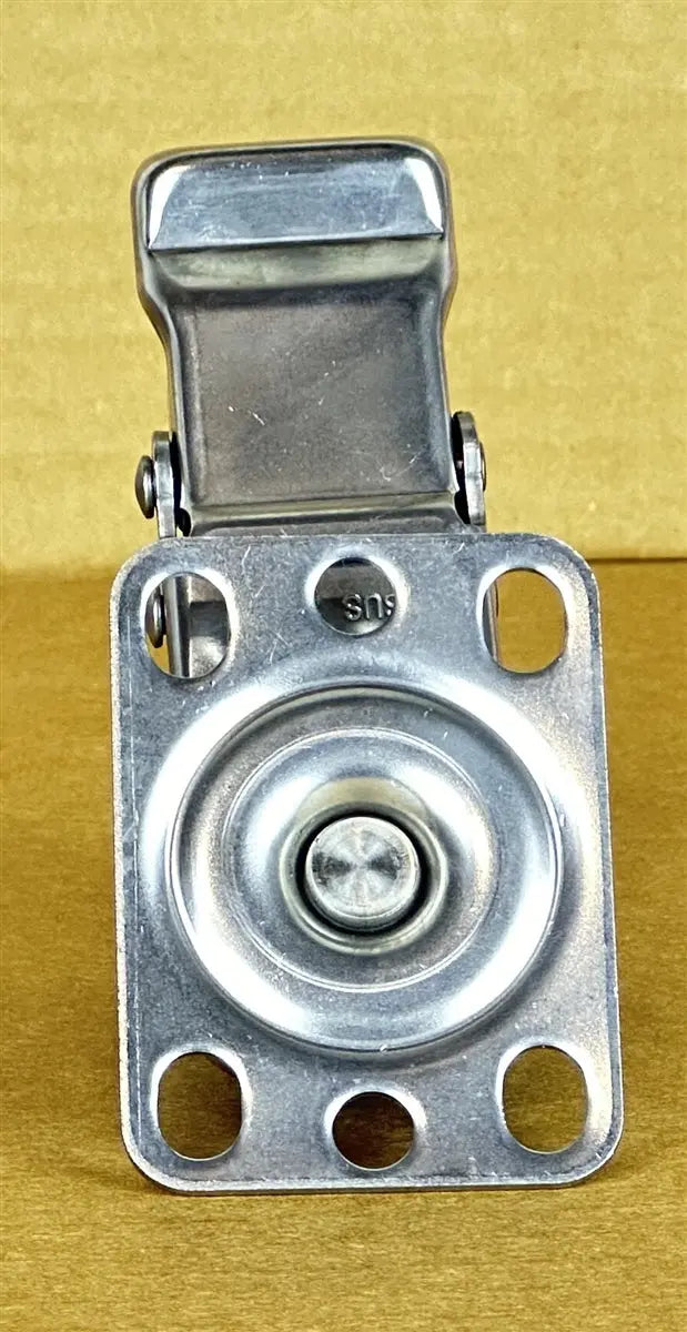 2" Inch Stainless Steel Caster PU Wheel with Top Plate and with Brakes
