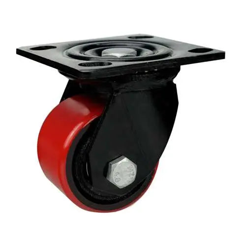 3" Inch Caster 1102 lbs Swivel Polyurethane and Iron Top Plate