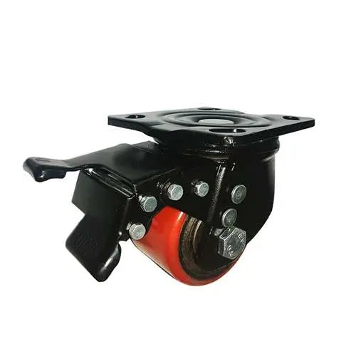 3" Inch Caster 1102 lbs Swivel and Upper Locking Polyurethane and Iron Top Plate