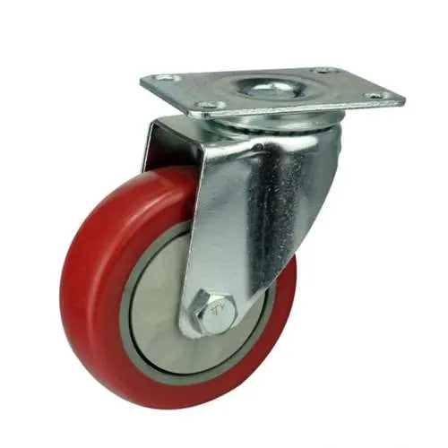 3" Inch Caster 132 lbs Swivel Polyvinyl Chloride Top Plate