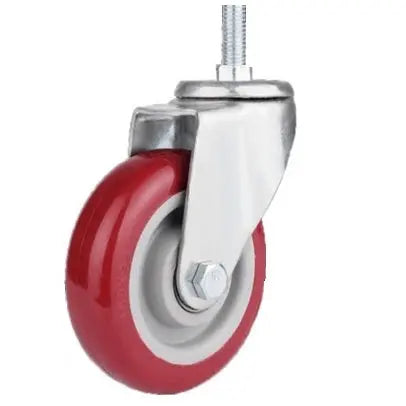 3" Inch Caster 154 lbs 1/2-13 Threaded Swivel Polyvinyl Chloride