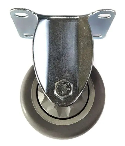3" Inch Caster 176 lbs Fixed Thermoplastic Rubber Top Plate