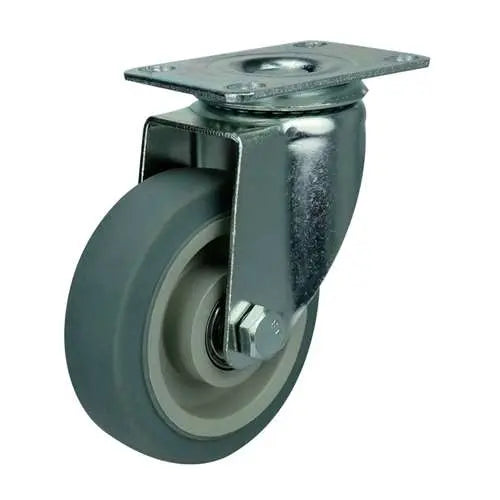 3" Inch Caster 176 lbs Swivel Thermoplastic Rubber Top Plate