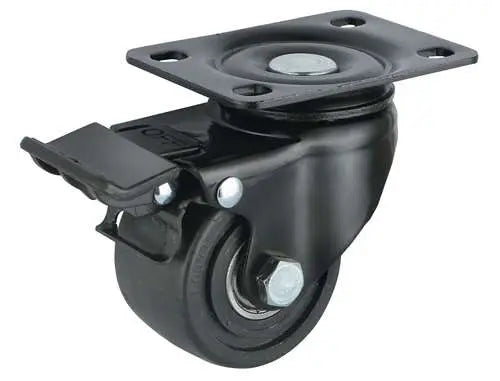 3" Inch Caster 441 lbs Swivel and Upper Locking Nylon Top Plate