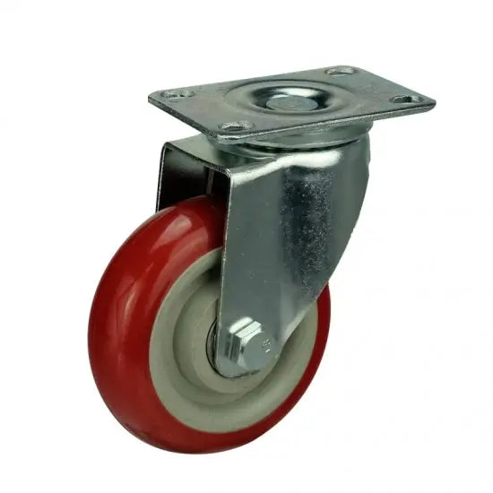 5" Inch Caster 220 lbs Swivel Polyvinyl Chloride Top Plate