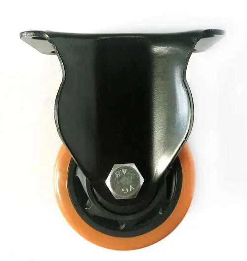 5" Inch Caster 661 lbs Fixed Polyurethane and Polypropylene Top Plate