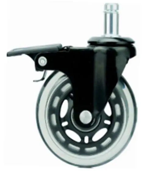 64mm Caster 77 lbs Swivel and Upper Locking Polyurethane