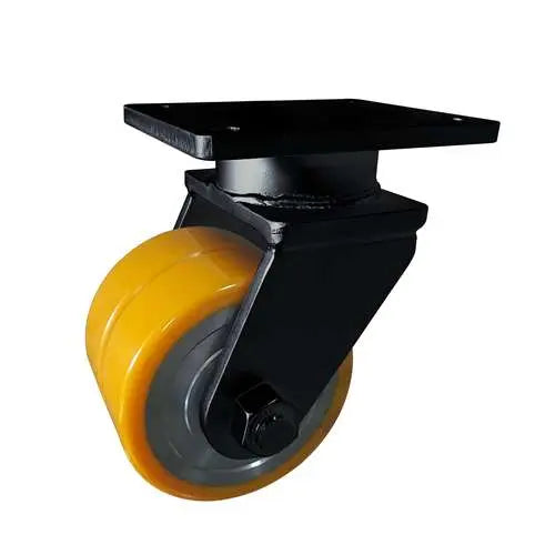 6" Inch Caster 3307 lbs Swivel Cast iron polyurethane Top Plate