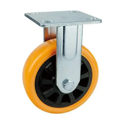 6" Inch Caster 617 lbs Fixed Polyurethane Top Plate
