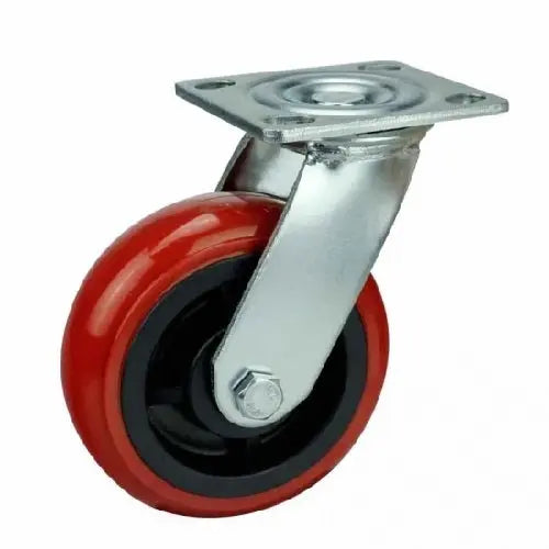 6" Inch Caster 617 lbs Swivel Polyurethane Top Plate