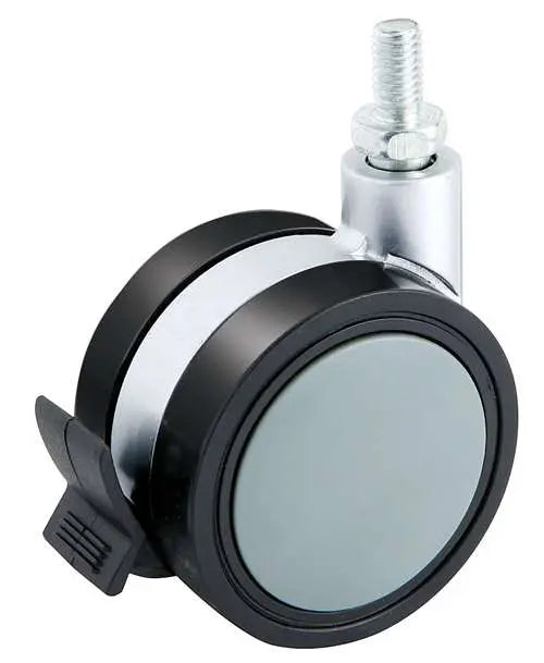 82mm Caster 99 lbs Swivel and Upper Locking Zinc Alloy and Acrylonitrile Butadiene Styrene (Plastic) Top Plate