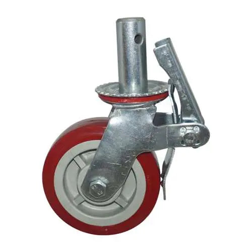 8" Inch Caster 551 lbs Swivel and Upper Locking Polypropylene rim and and Polyvinyl Chloride