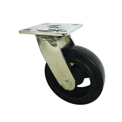 8" Inch Caster 661 lbs Swivel Rubber Top Plate