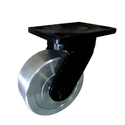 10" Inch Caster  3307 lbs Swivel Cast iron polyurethane Top Plate