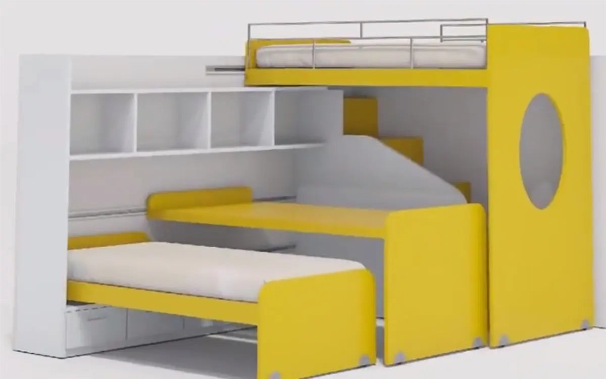2.5" Low Profile Sliding Wardrobe Caster w/ Brake