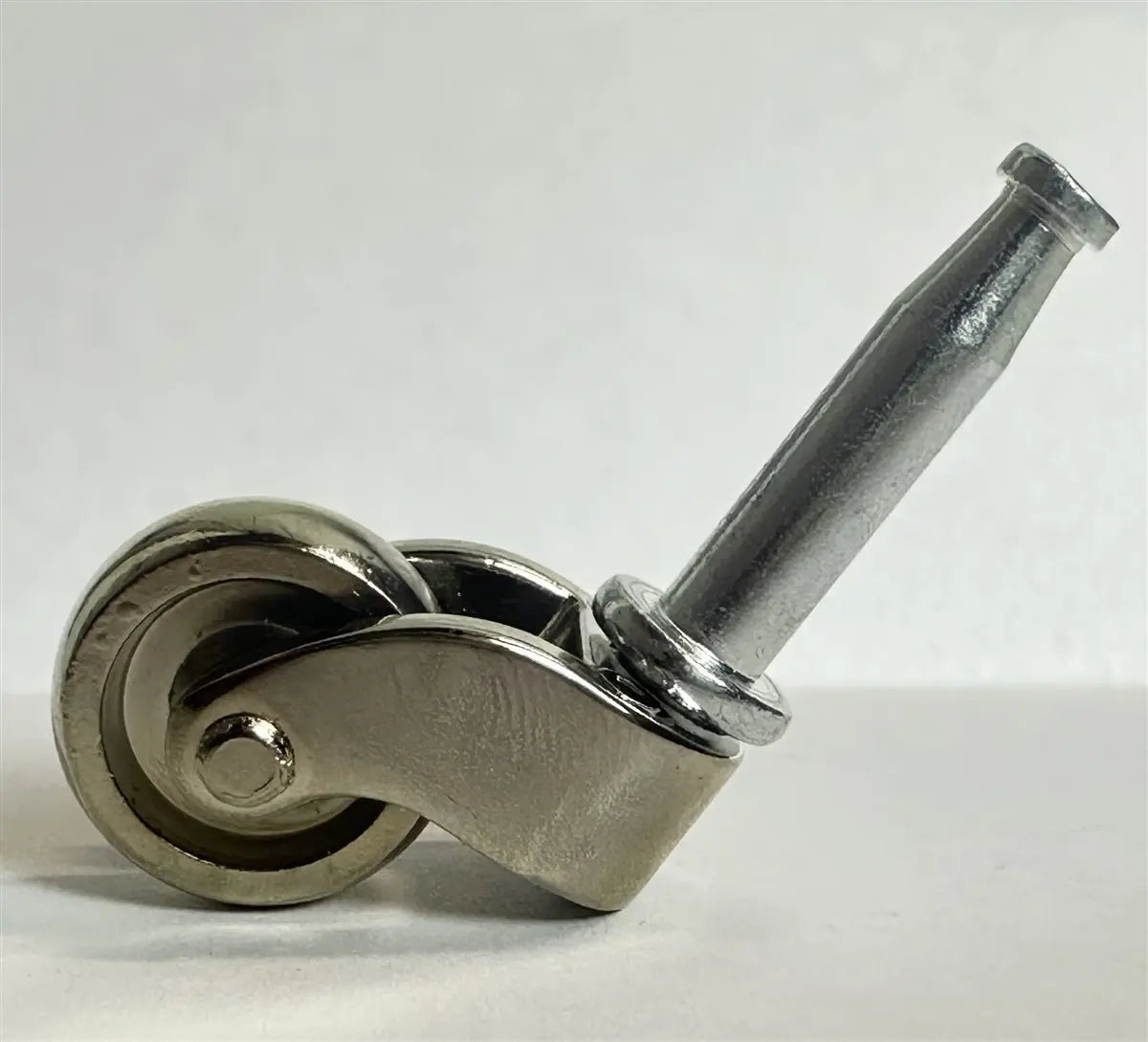 26mm Furniture Caster Swivel Zinc Alloy Nickel Plated Grip Stem
