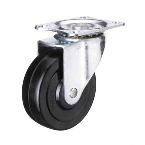 2" Inch Caster  55 lbs Swivel Rubber Top Plate