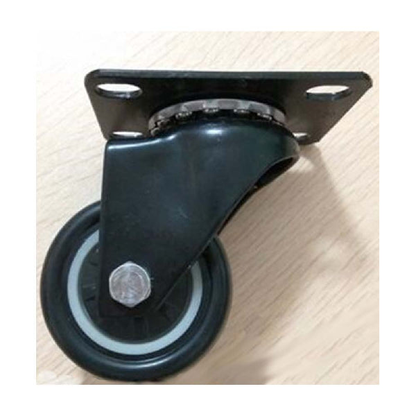 2"Inch Heavy Duty Black Swivel Caster Wheel with 220 lbs Load Rating