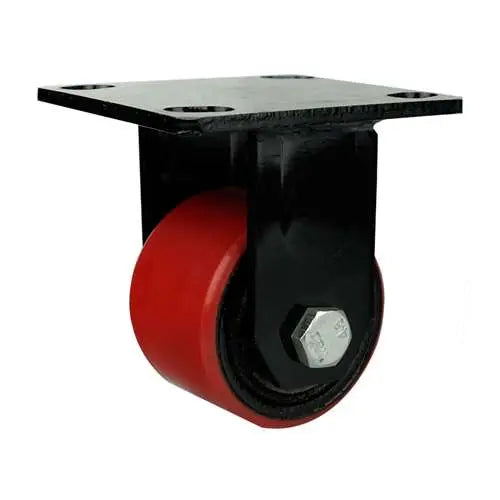 3" Inch Caster  1102 lbs Fixed Polyurethane  and Iron Top Plate