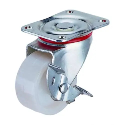 3" Inch Caster  132 lbs Swivel and Center Locking Plastic Top Plate