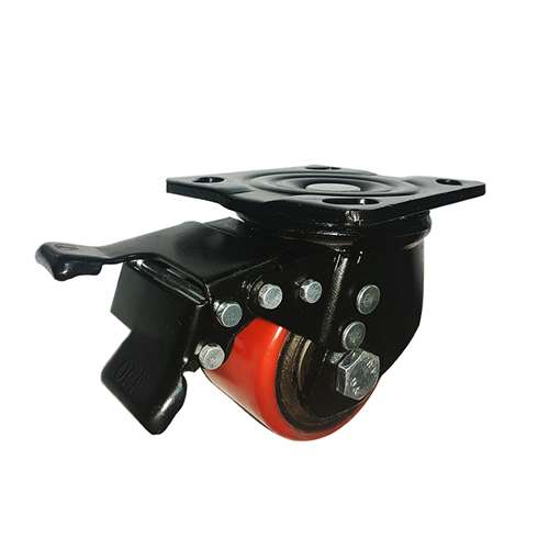 3" Inch Caster  1102 lbs Swivel and Upper Locking Polyurethane  and Iron Top Plate