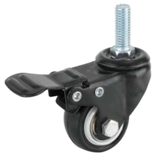 40mm Caster  66 lbs Swivel and Upper Locking Polyvinyl Chloride