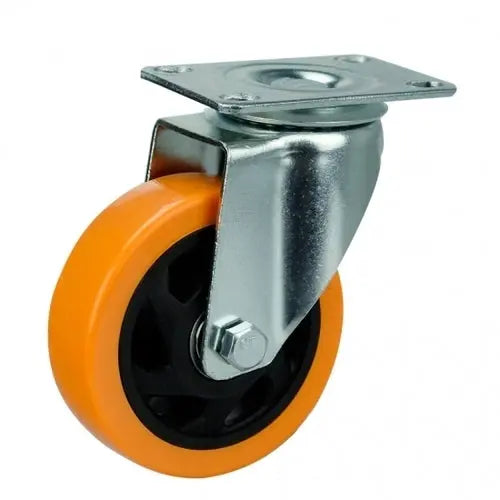 4" Inch Caster  154 lbs Swivel Polyvinyl Chloride Top Plate