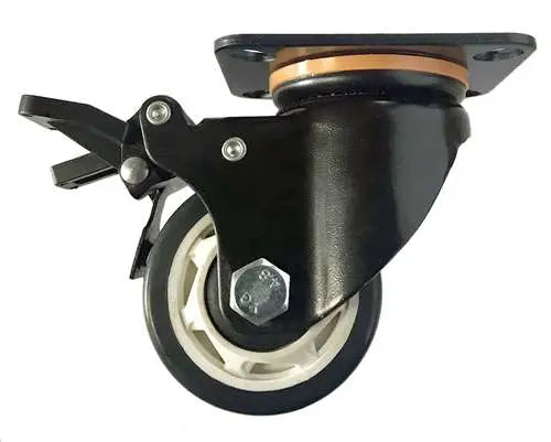 4" Inch Caster  551 lbs Swivel and Upper Locking Polyurethane  and  Polypropylene Top Plate