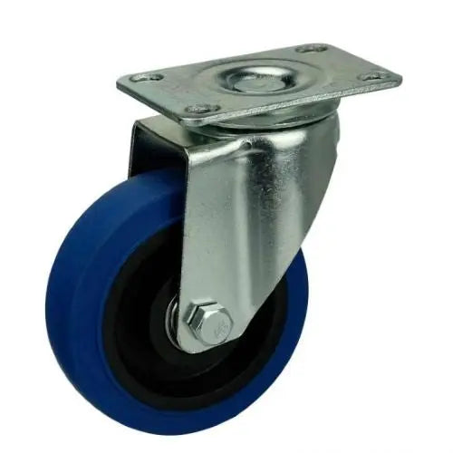 5" Inch Caster  220 lbs Swivel Thermoplastic Rubber Top Plate