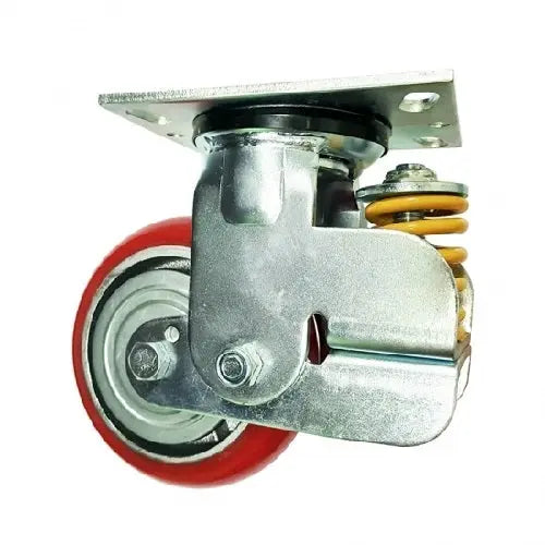 5" Inch Caster  617 lbs Swivel Polyurethane  and  Cast iron core Top Plate