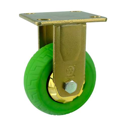 5" Inch Caster  507 lbs Fixed Thermoplastic Rubber Top Plate