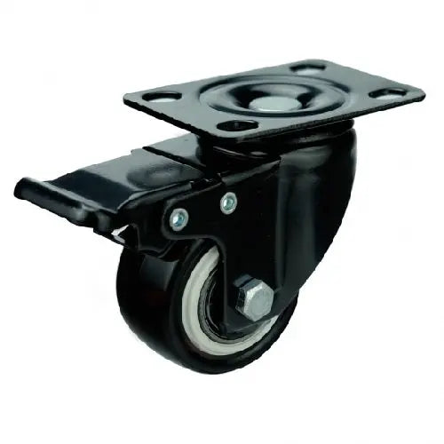 63mm Caster 88 lbs Swivel Top Plate Polyvinyl Chloride with Brake