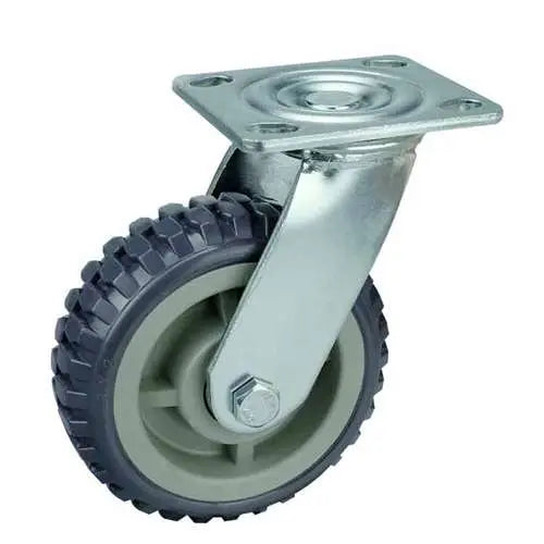 6" Inch Caster  617 lbs Swivel Polypropylene core  and  Polyurethane Top Plate