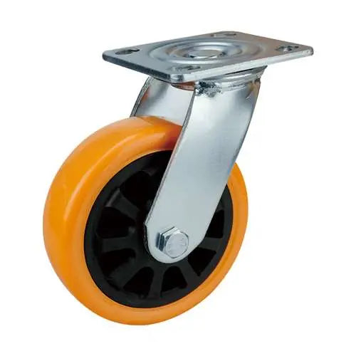 6" Inch Caster  617 lbs Swivel Polyurethane Top Plate