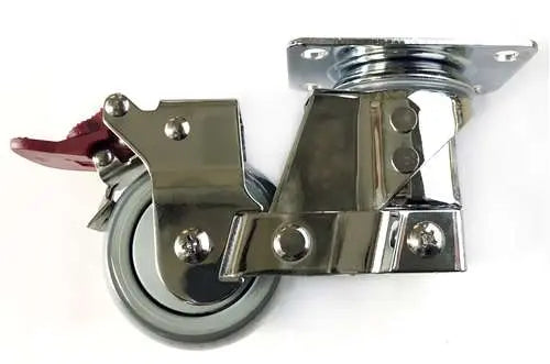 76mm Caster  165 lbs Swivel and Upper Locking Polyurethane Top Plate