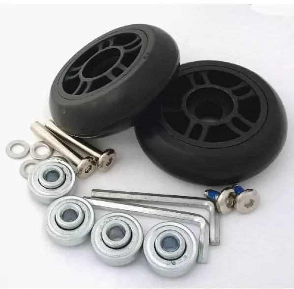 Travel Bags Replacement Luggage Wheels Set Universal Suitcase Repair Kit Axles Wrench Bearing Skate Wheel Roller 75MM